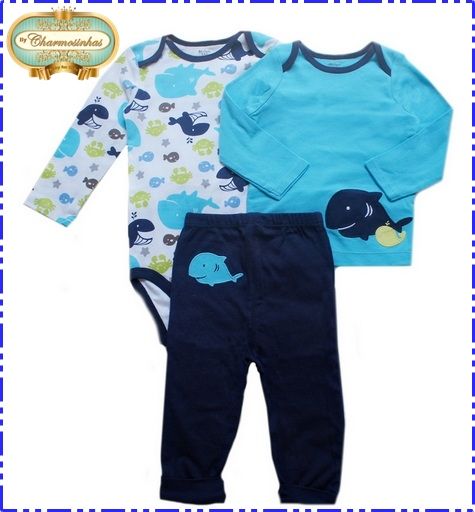 Conjunto Carter's 3 Peças